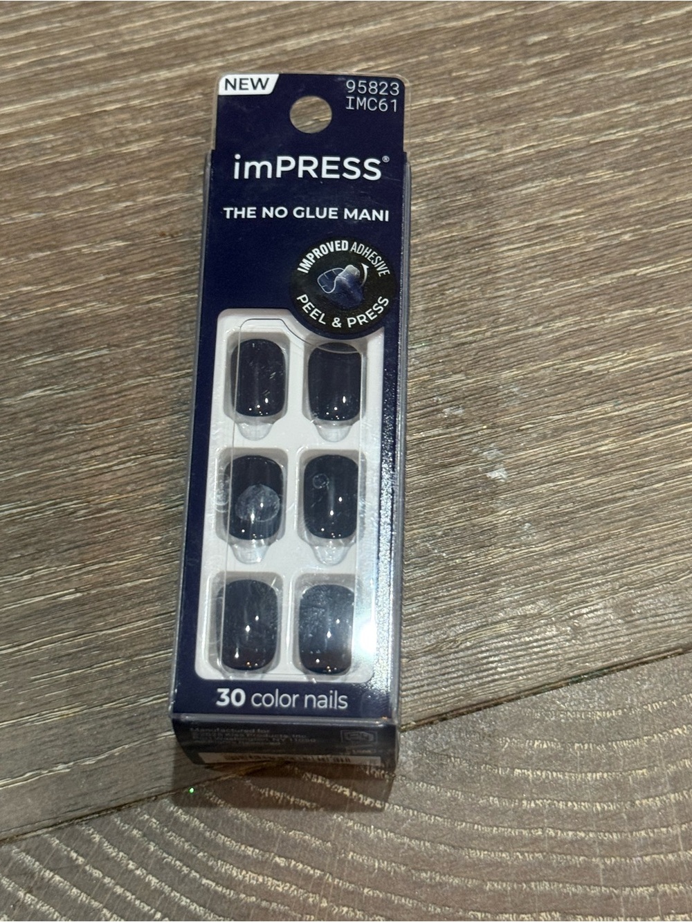 NWT imPRESS Blue Press-On Nails 30 Color Nails 61 What Matters